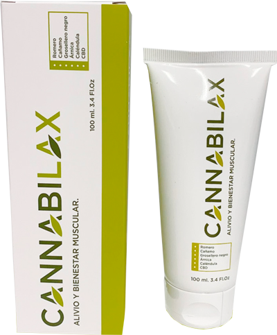 Cannabilax es un gel-crema con ingredientes vegetales para conseguir una sensación de bienestar y alivio natural, en el caso de dolor e inflamación.